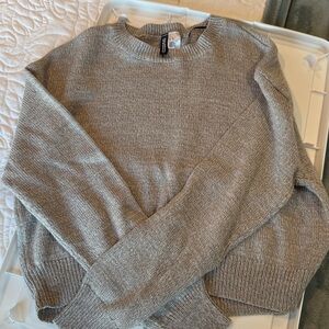 H&M Light Gray Knit Pullover